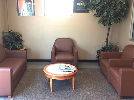 Inside office area of Alexander collision center